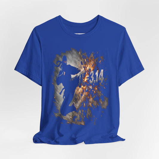 Ninja Pi Day T-Shirt – 3.14 Kick Math Graphic Tee, Funny Martial Arts Shirt
