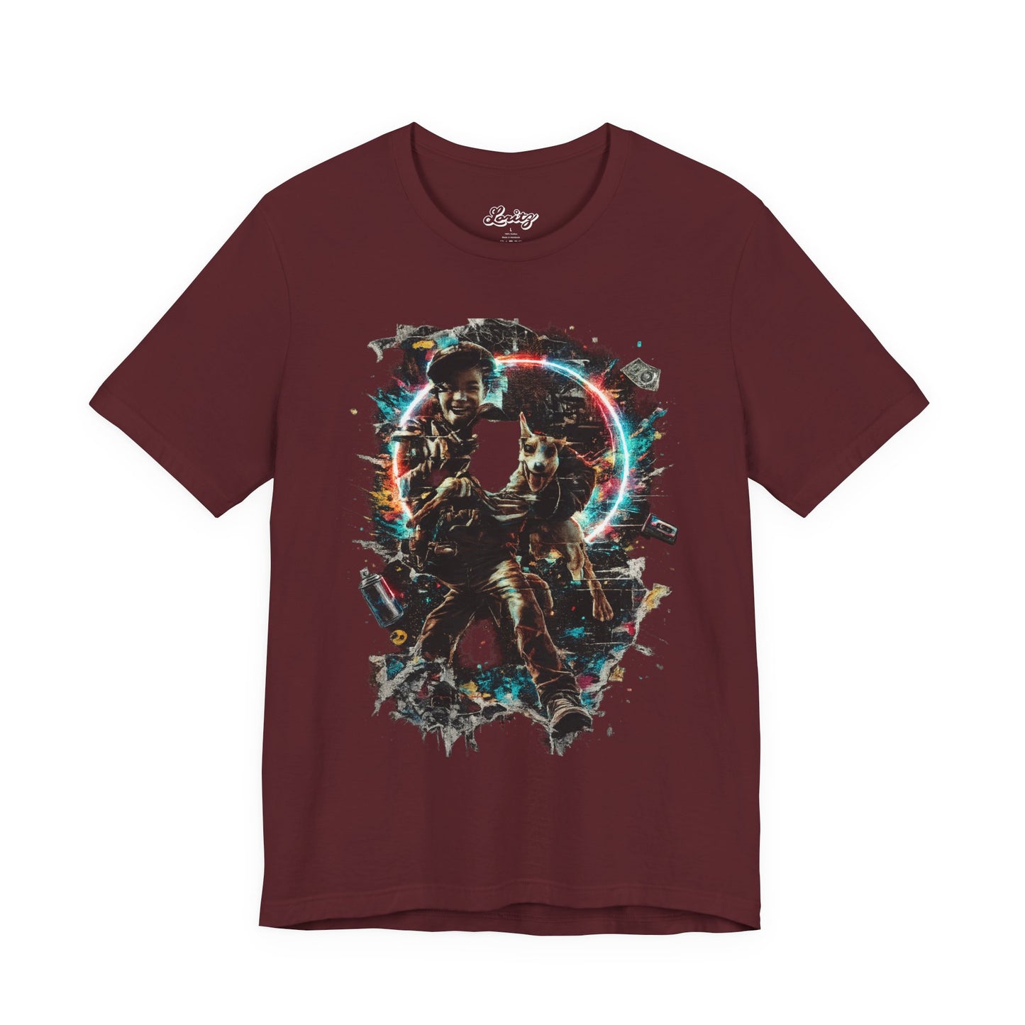 DOGMAN 9 – Neon Chase Streetwear Graphic Tee