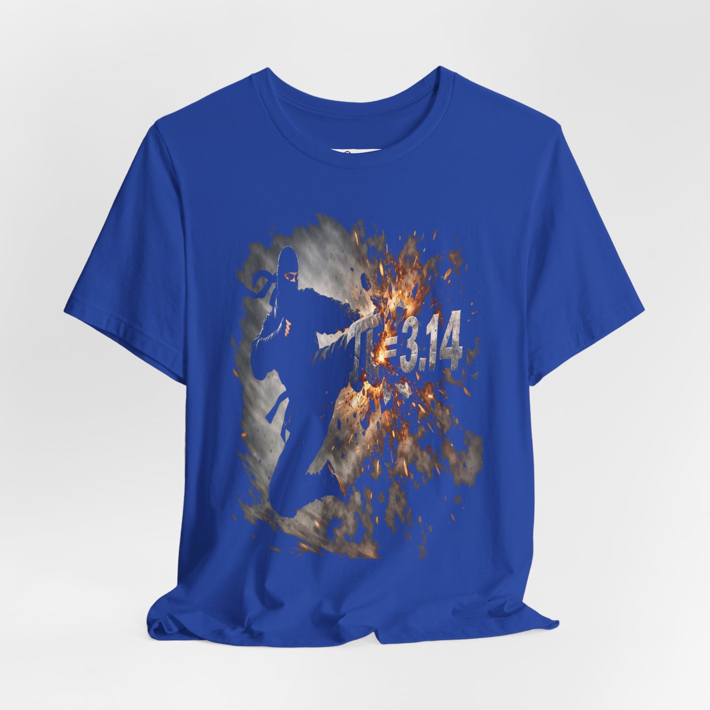 Ninja Pi Day T-Shirt – 3.14 Kick Math Graphic Tee, Funny Martial Arts Shirt