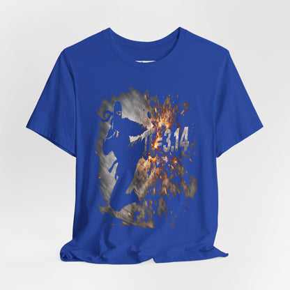 Ninja Pi Day T-Shirt – 3.14 Kick Math Graphic Tee, Funny Martial Arts Shirt