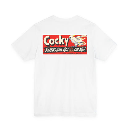 Watch My Back Cockatoo T-Shirt – “Cocky” Graphic Tee
