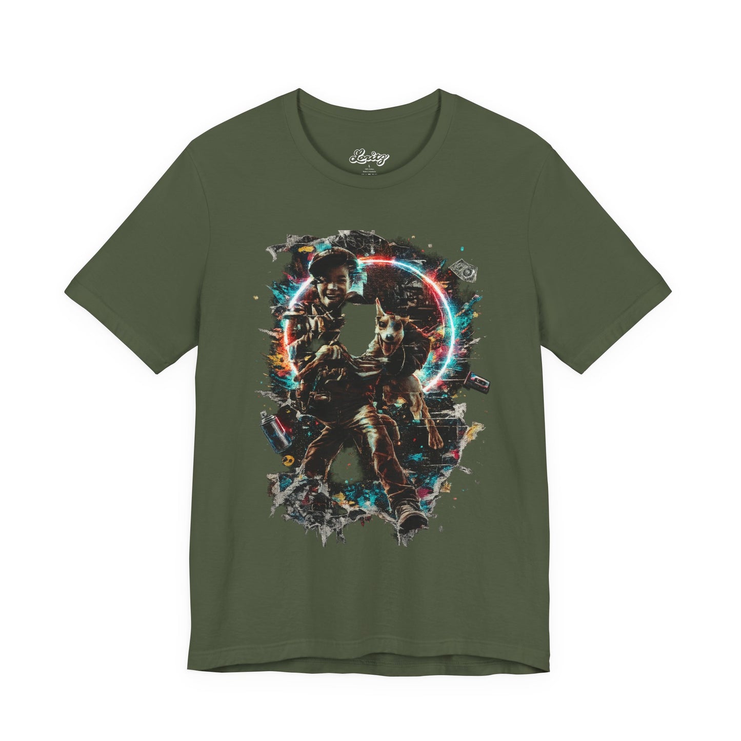 DOGMAN 9 – Neon Chase Streetwear Graphic Tee