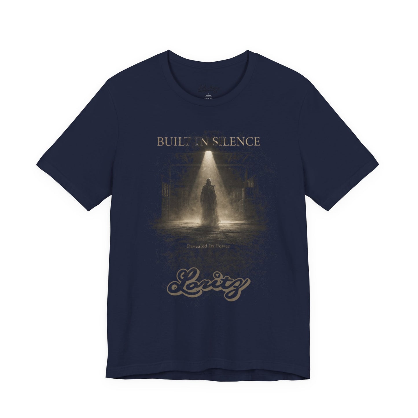 Built in Silence Graphic T-Shirt – Minimalist Shadow Streetwear Tee, Power Statement Shirt