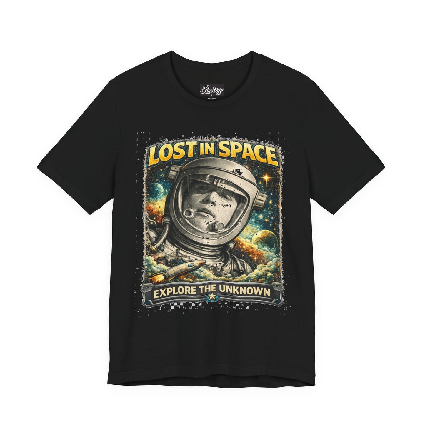 Lost in Space — Vintage Astronaut "Explore the Unknown" Graphic Tee