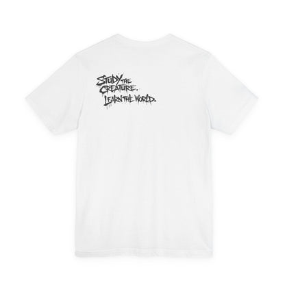 Creature Study Tee — 'MMXXVI' Illustration with 'Study the Creature, Learn the World' Slogan