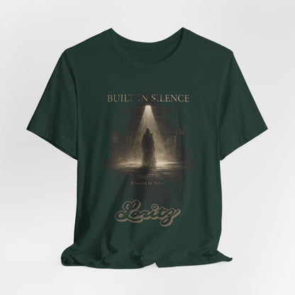 Built in Silence Graphic T-Shirt – Minimalist Shadow Streetwear Tee, Power Statement Shirt