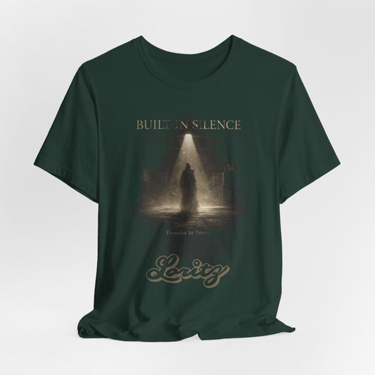 Built in Silence Graphic T-Shirt – Minimalist Shadow Streetwear Tee, Power Statement Shirt