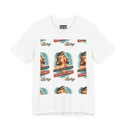 Retro Pin-Up 'Dollars 4 Thots' Graphic Tee