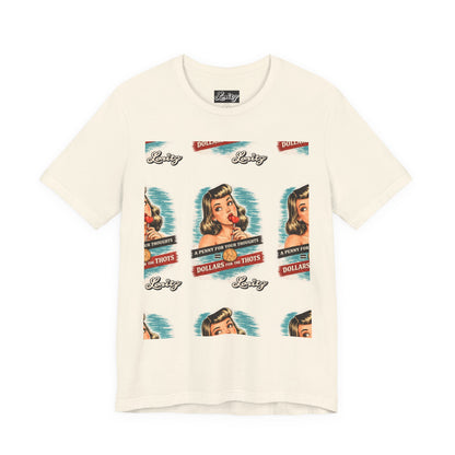 Retro Pin-Up 'Dollars 4 Thots' Graphic Tee