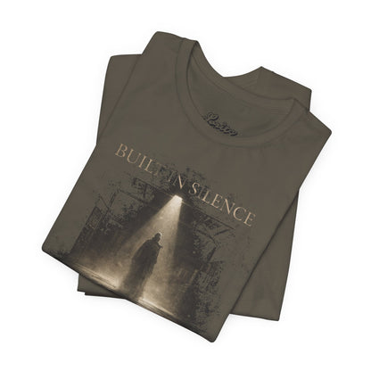 Built in Silence Graphic T-Shirt – Minimalist Shadow Streetwear Tee, Power Statement Shirt