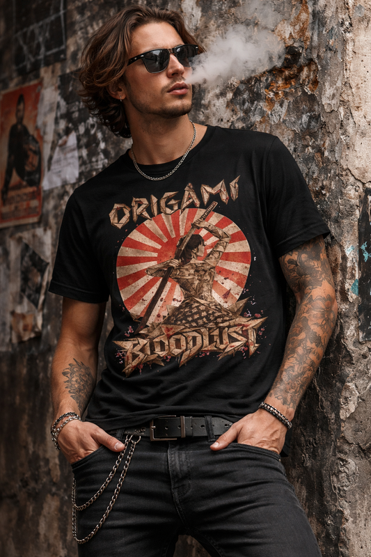 Origami Bloodlust Graphic T-Shirt – Japanese Streetwear Tee