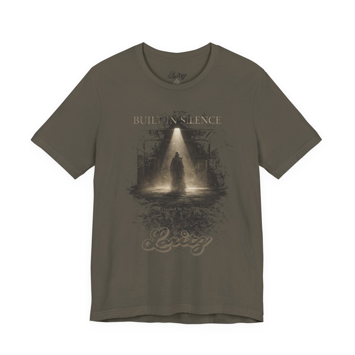 Built in Silence Graphic T-Shirt – Minimalist Shadow Streetwear Tee, Power Statement Shirt