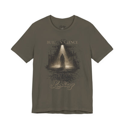 Built in Silence Graphic T-Shirt – Minimalist Shadow Streetwear Tee, Power Statement Shirt