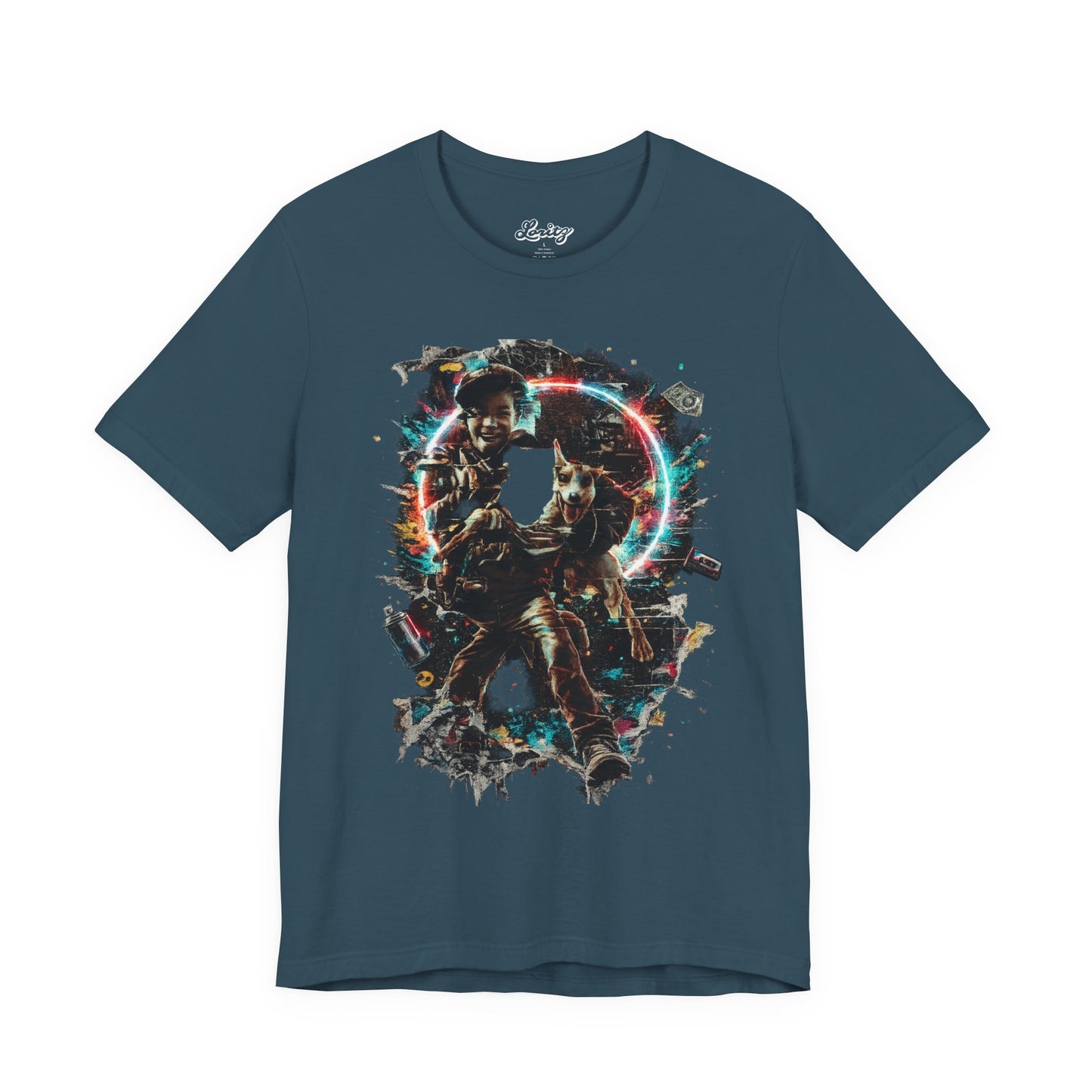 DOGMAN 9 – Neon Chase Streetwear Graphic Tee