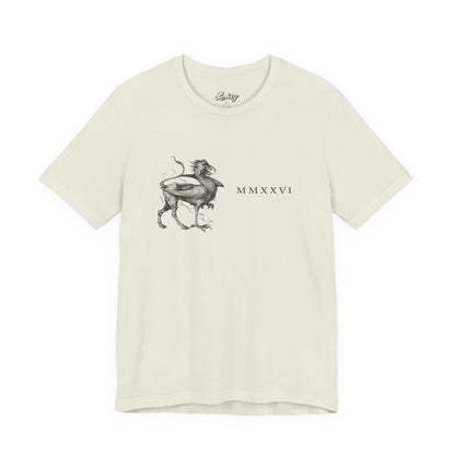 Creature Study Tee — 'MMXXVI' Illustration with 'Study the Creature, Learn the World' Slogan