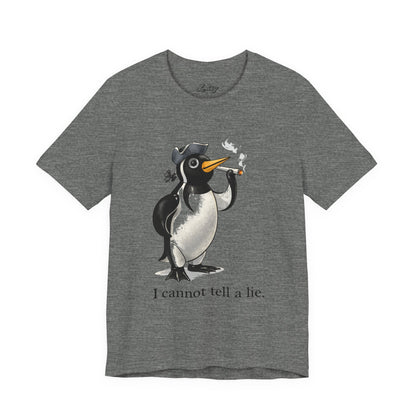 “I Cannot Tell a Lie” Penguin Graphic Tee – Vintage Humor
