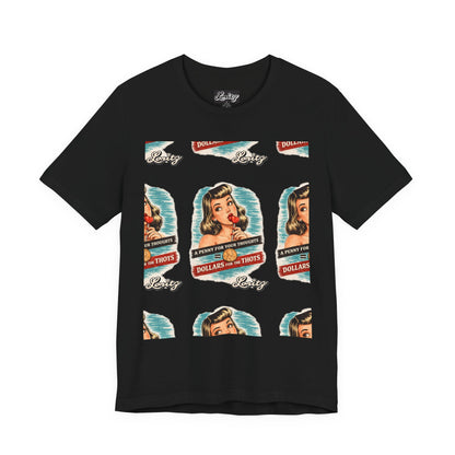 Retro Pin-Up 'Dollars 4 Thots' Graphic Tee