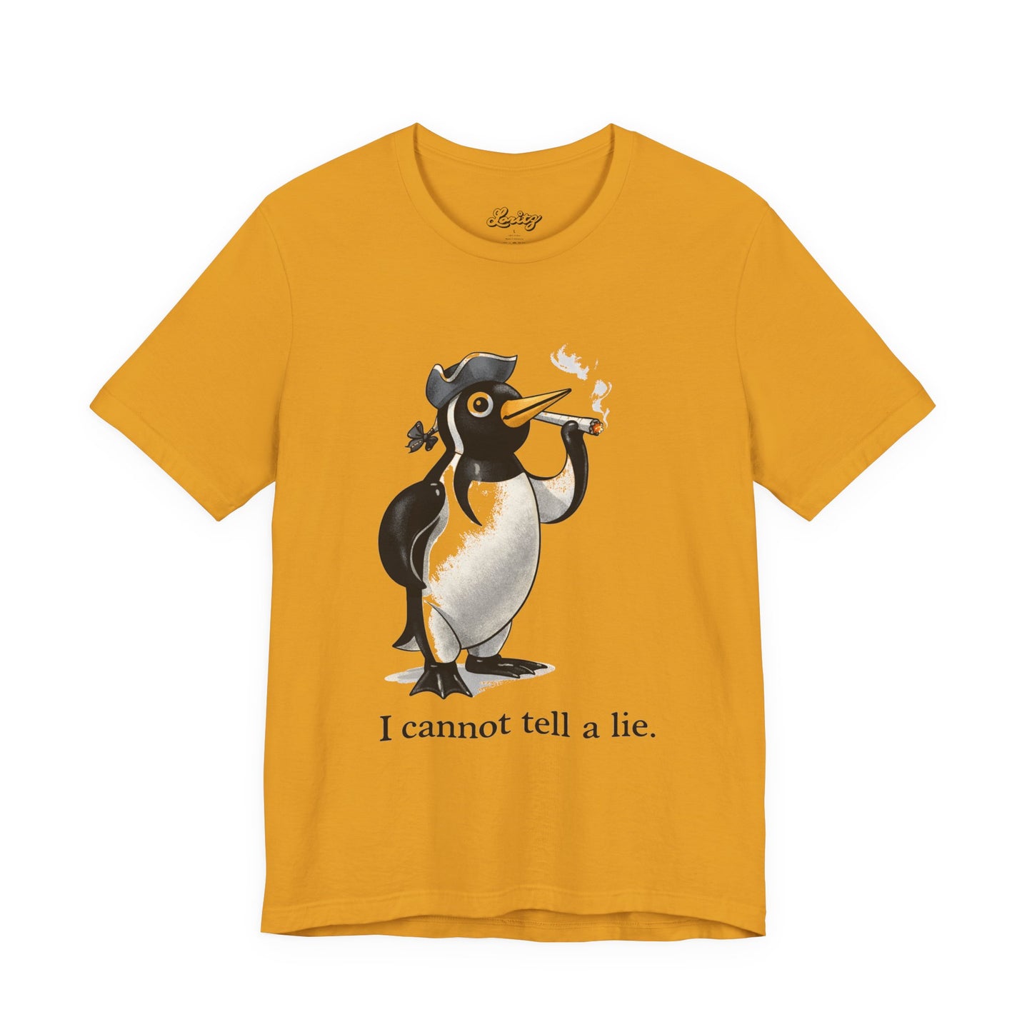 “I Cannot Tell a Lie” Penguin Graphic Tee – Vintage Humor