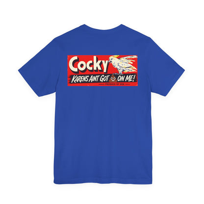 Watch My Back Cockatoo T-Shirt – “Cocky” Graphic Tee