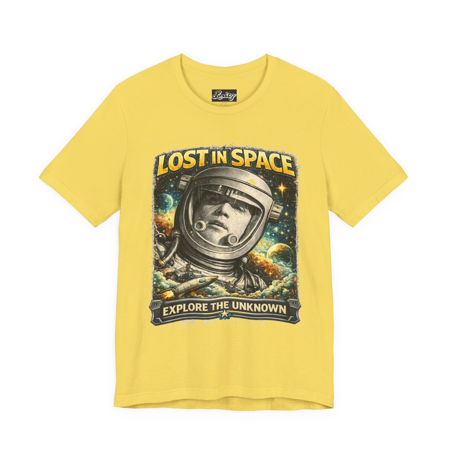 Lost in Space — Vintage Astronaut "Explore the Unknown" Graphic Tee
