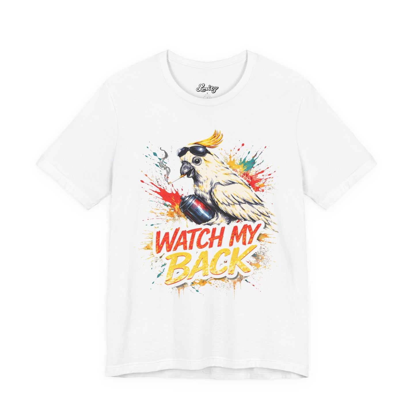 Watch My Back Cockatoo T-Shirt – “Cocky” Graphic Tee