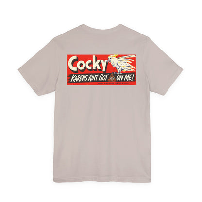 Watch My Back Cockatoo T-Shirt – “Cocky” Graphic Tee