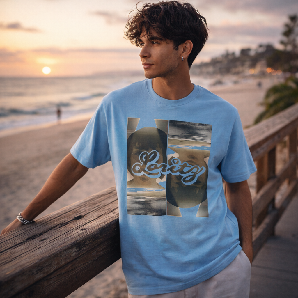 Spotlight Lady T-Shirt – Abstract Face Graphic Tee, Modern Streetwear Shirt
